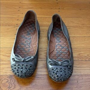 Sam Edelman Silver Beaded Flats